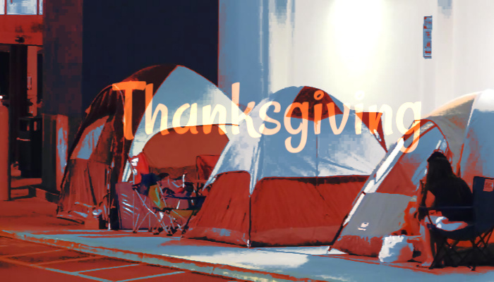Black Friday Thanksgiving Mormon campers
