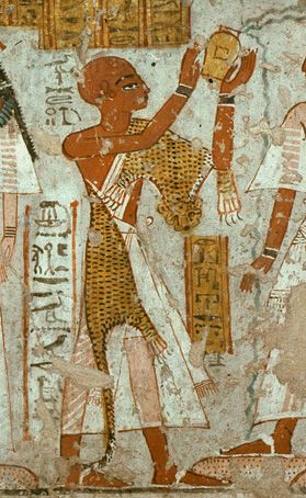 Mormon Ancient Egypt temples priest with leopard skin robe