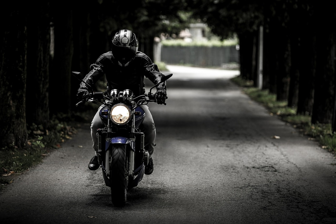 man riding a motorcycle patience