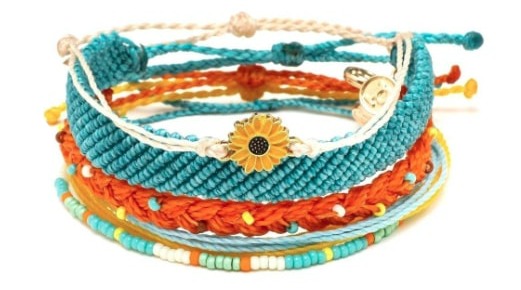 Pure Vida stacked bracelets