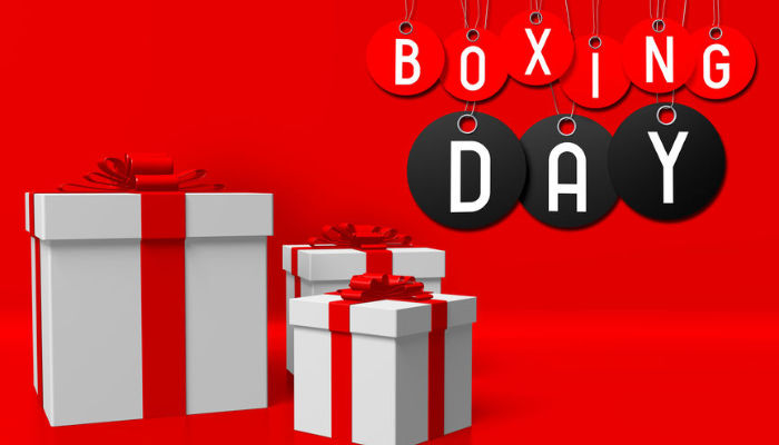 Boxing Day sale illustration