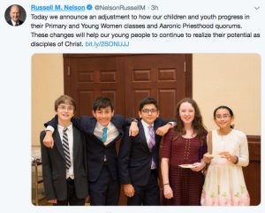 president-nelson-tweet-age-groups-change-children-youth-mormon