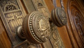 Doorknobs of the SLC Temple.