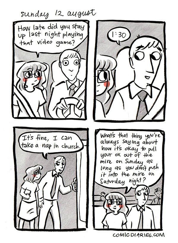 heard at church lds comic 21