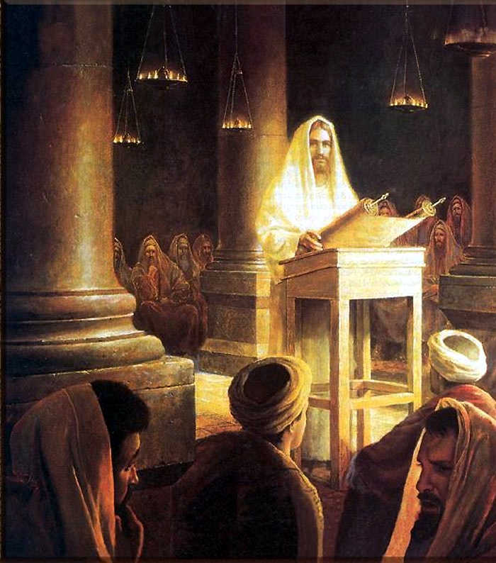 Jesus Teaching in the synagogue