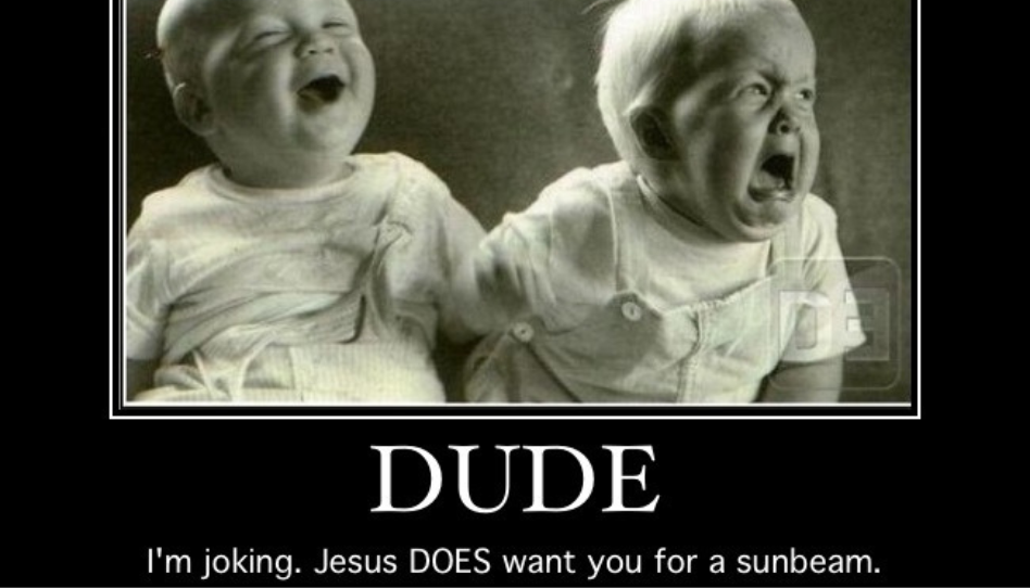 An Image of Two Boys one Crying the Other Laughing 
