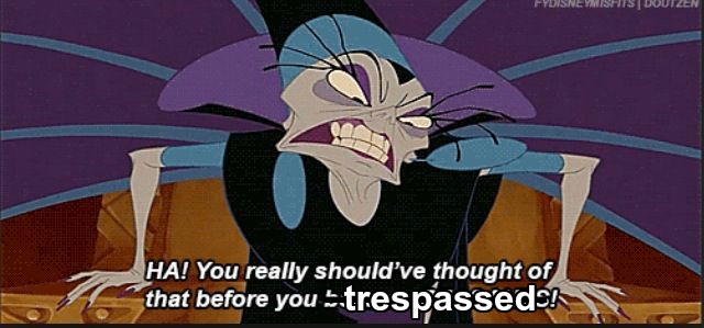 Yzma saying, "You should have thought of that before you trespassed." Mormon