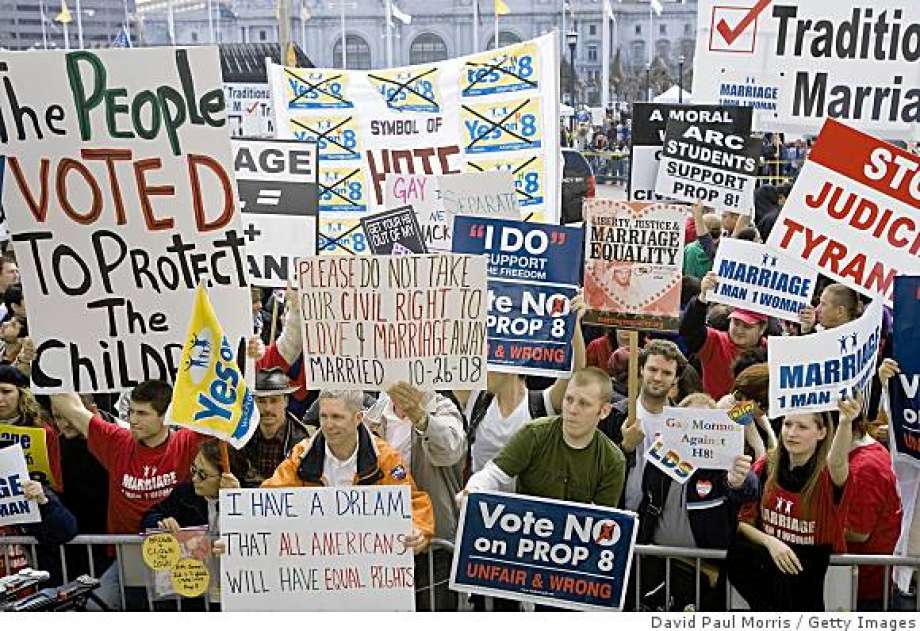 Prop 8 demonstrators