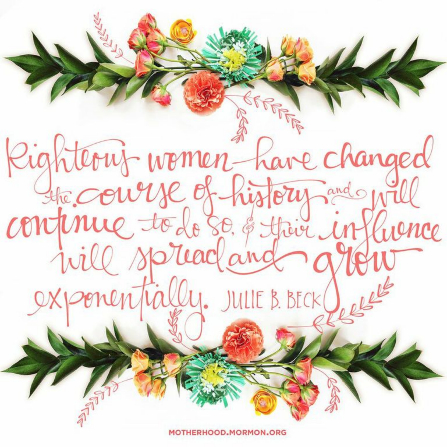 women have changed the course of history mormon quote