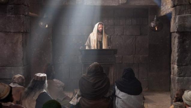 Christ teaching in the synagogue lds