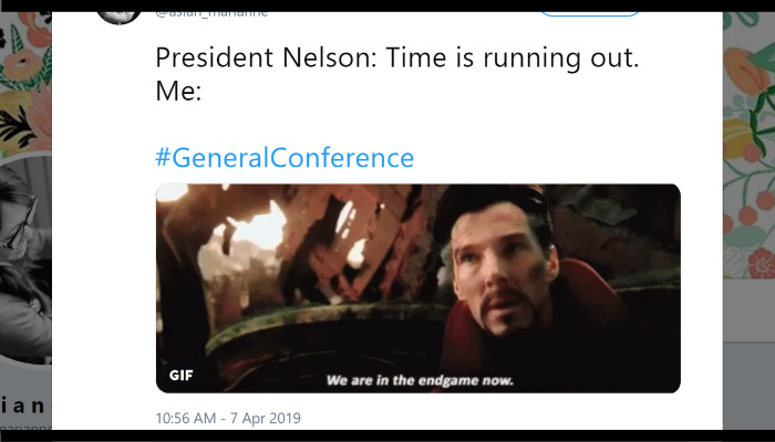 General Conference tweet