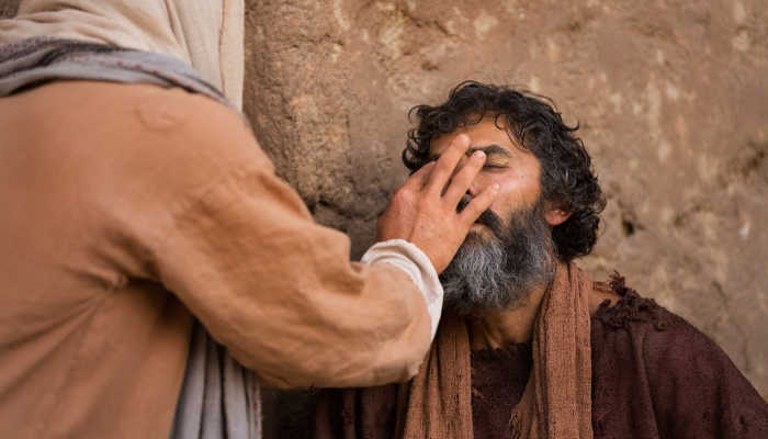 Jesus heals a blind man lds