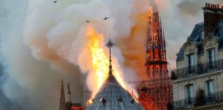 Notre Dame de Paris in flames
