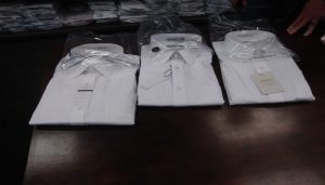 Three white shirts
