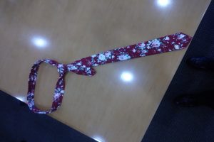 Fashionable floral tie