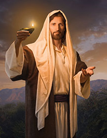 Christ with light