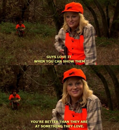 leslie knope parks and rec hunting