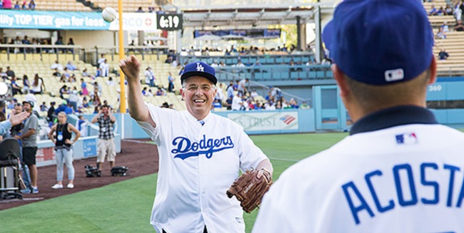 Elder Andersen first pitch