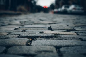 brick/stone paved road