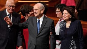 President Nelson and wife Wendy at General Conference