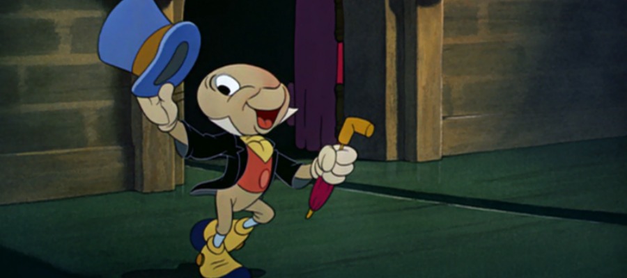 Jiminy Cricket from Pinnochio.