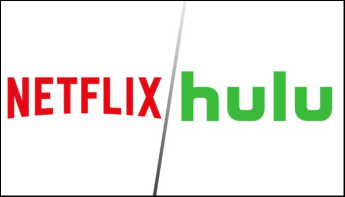 netflix and hulu logos