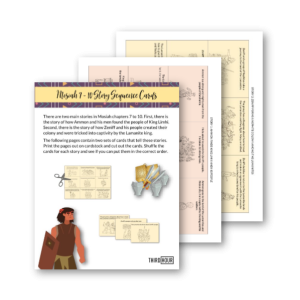 zeniff mosiah 7 to 10 sequence cards for kids