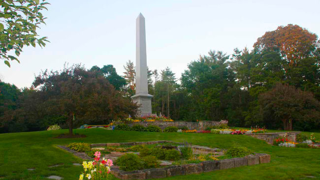 obelisk at joseph smith birthplace memorial grounds