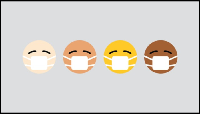 coronavirus has no race emojis wearing masks