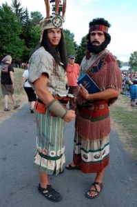 two men dressed as characters from the book of mormon for halloween