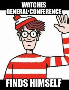 Where's Waldo General Conference meme