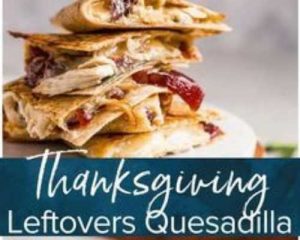 Thanksgiving Quesadilla