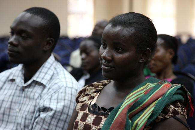 young single adults at church in kenya