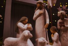 a christmas nativity scene