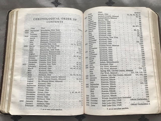 D&C chronology