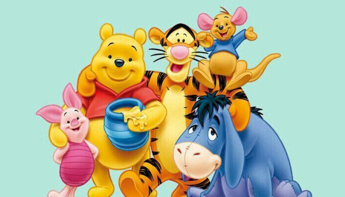 winnie the pooh and his friends smiling