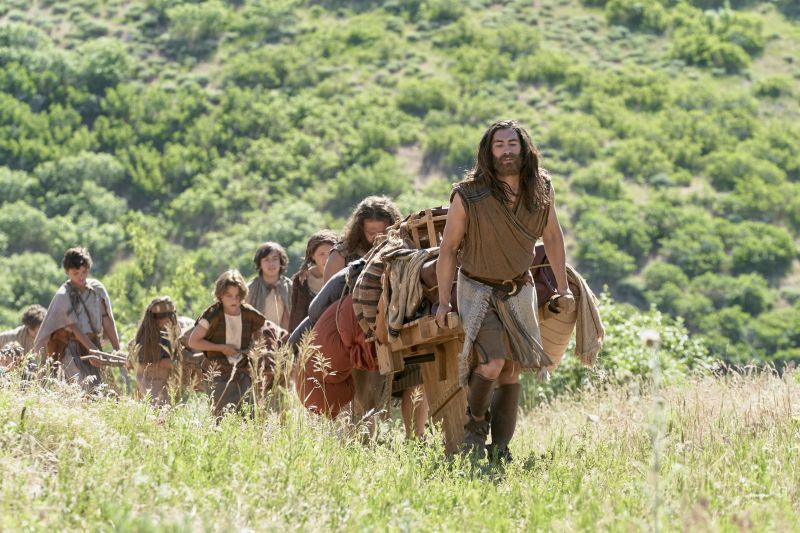 Nephi leading his family away from Laman and Lemuel. Sometimes to calm contention, you just have to walk away.